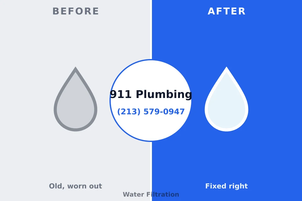 Before and after: plumbing repair Leesburg, GA